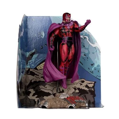 EM ESTOQUE! Boneco posado Marvel X-Men Magneto #1 escala 1:10 com cena McFarlane Toys - Imagem 3 de 4