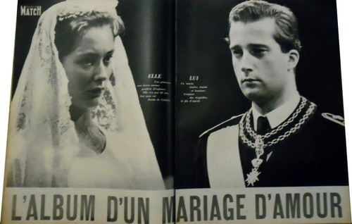 Ausschnitt Pressespiegel 1959 - Hochzeit Fürst- Albert aus Lüttich. 23 Seiten