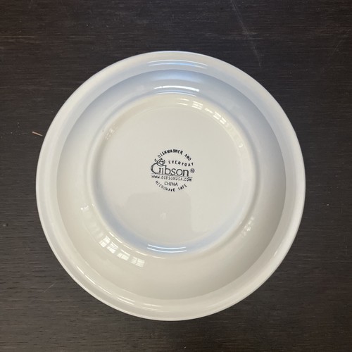 Gibson EVERYDAY Apple Pear Plums Hand Painted Cereal/Soup Bowl 8" Microwave Safe - Picture 4 of 4