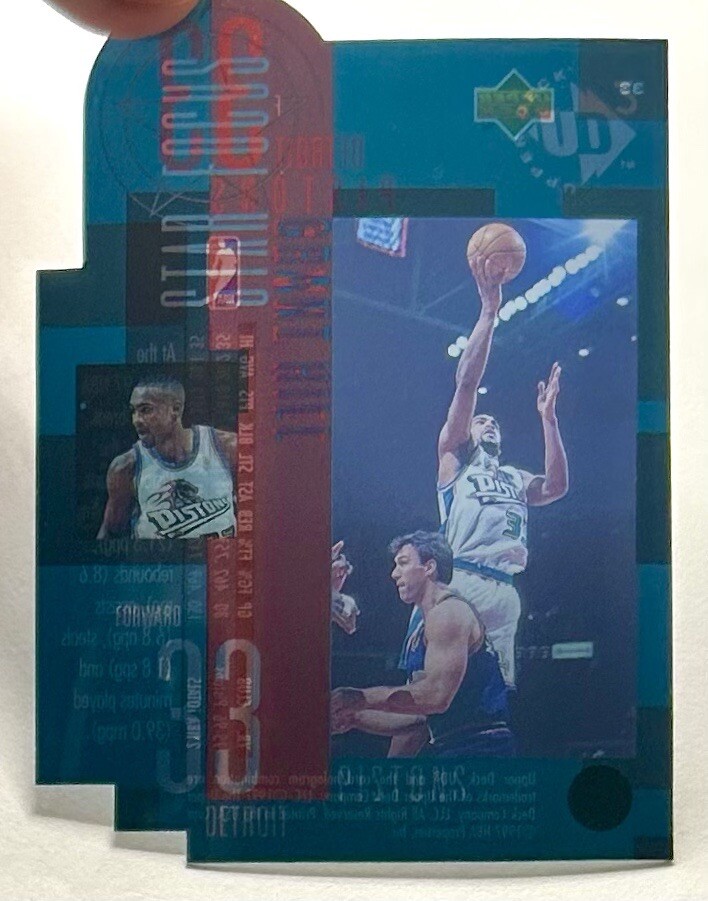 1996-97 Upper Deck UD3 Grant Hill Star Focus Die-Cut Hologram SP
