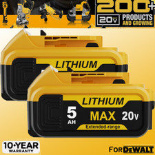 2Pack Lithium Ion Battery For DeWalt 20V 20 Volt Max 5.0AH DCB205 DCB206 DCB200