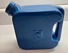 VTG Hall China Co Hotpoint Refrigerator Cornflower Blue Pitcher Water Can Cork
