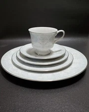 Sango China Dishes, 5PC Single Place Setting, Pastel Floral 3824 Waldwick, Japan