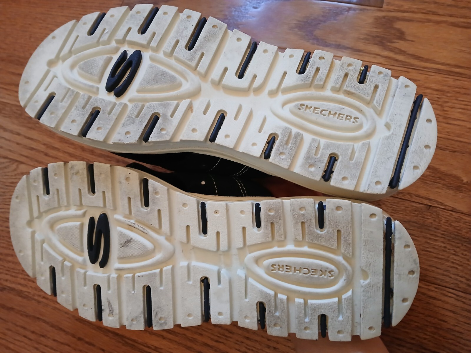 Skechers G-Tech Black White Leather Textile Chunky Platform Sandals Shoes Sz 7 image 7