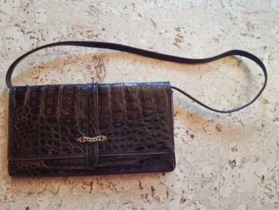IRV SIEGEL VINTAGE Reptilien Handtasche von Oma mit IRV SIEGEL