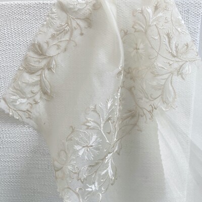 ''stoffdesign!''SALE% JOSEPHINE*Voile bestickt 3 Meter hoch Meterware Nya Nordiska
