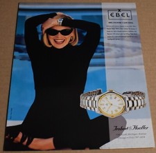 Anuncio impreso 1993 Ebel descubre una piedra preciosa reloj rubio dama Trabert & Hoeffer arte