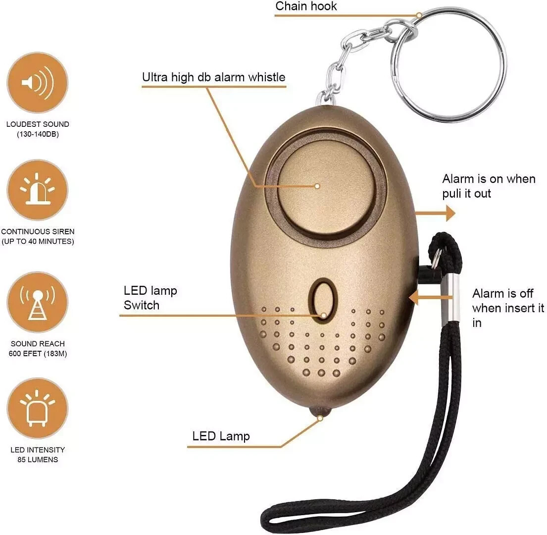 Safe Sound Personal Alarm, Pack 140DB Personal Security Alarm