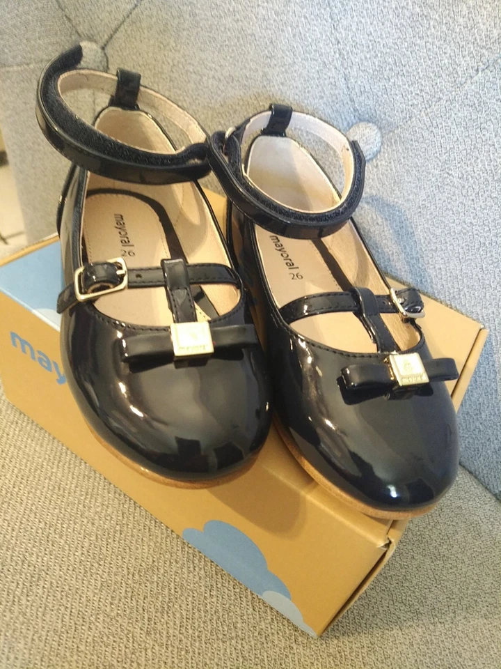 Zapatos Mayoral Mercedita Afecto Charol Talla 9 EE. UU. 26 UE Niña Foto 2 de 4