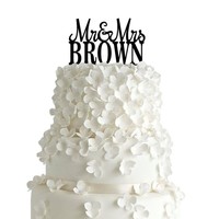 Pixnor Wedding Cake Topper Mr Mrs Brown Cake Topper For Cake Decorations on sale Pixnor Wedding Cake Topper Mr Mrs Brown Cake Topper For Cake Decorations on sale