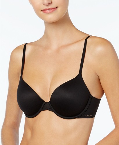 T-Shirt Bra Black Size 36 D #F3837 