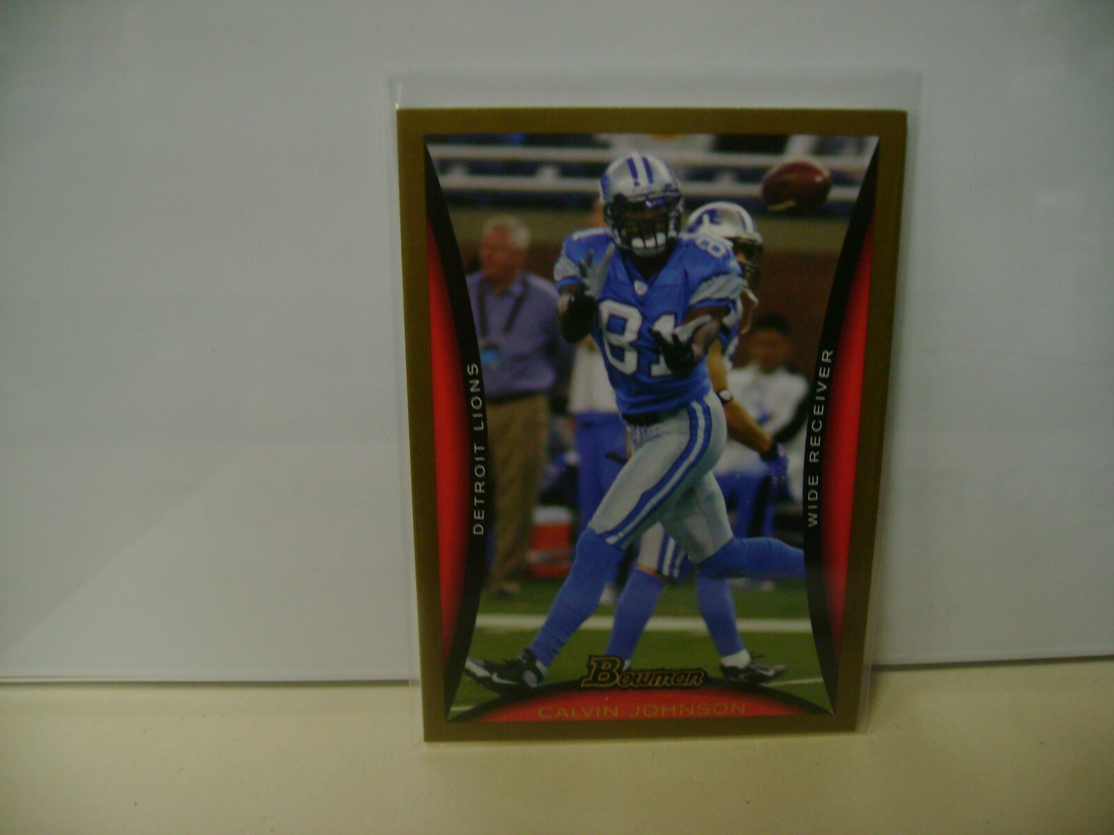 CALVIN JOHNSON 2008 BOWMAN GOLD #80    FREE SHIPPING 