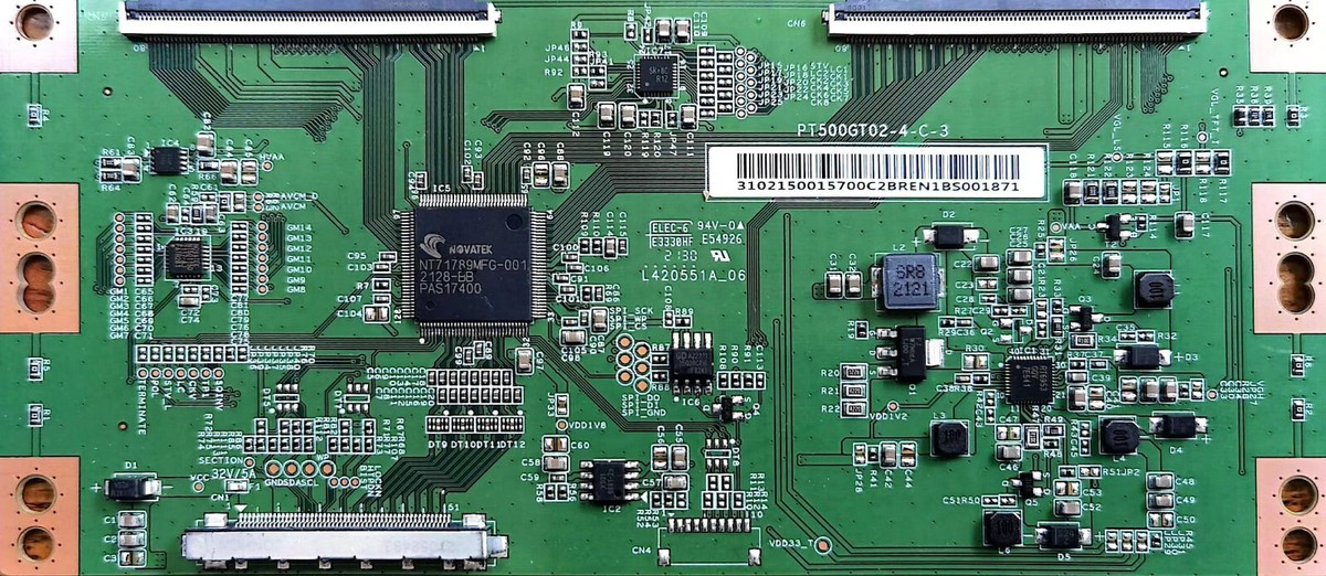Insignia NS-50F301NA22 REV C T-Con Board PT500GT02-4-C-3 | eBay