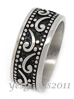 US Seller Men/'s Silver Stainless Steel Celtic Cross Biker Ring Size 8-13 SR85