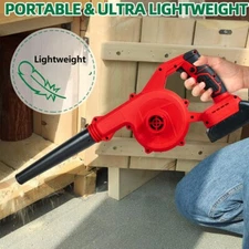 Brushless Cordless Leaf Blower Handheld Electric Leaf Blower with 2 Batteries