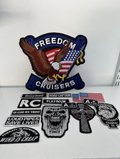 Biker Iron On patches embroidery Assorted designs