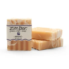 Indigo Wild Zum Bar Goat's Milk Natural Soap 3 Oz Almond Bar - 2 Bars Lot