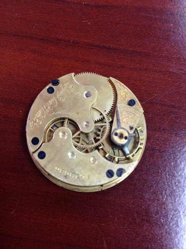 Elgin Pocket Watch Movement Only 7 Jewels, Year 1894 - Picture 2 of 2