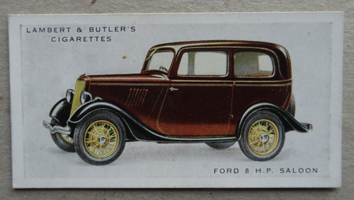 Ford 8H.P. LIMOUSINE MOTORAUTOS OLDTIMER ZIGARETTENKARTE VON LAMBERT & BUTLER 1934