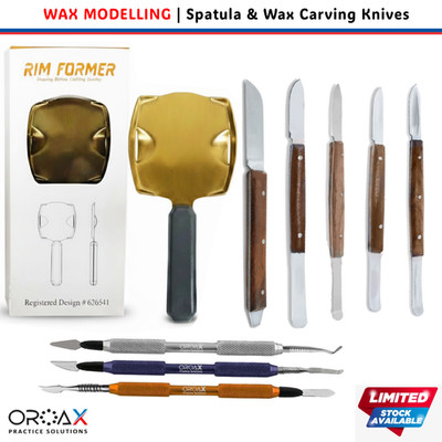 OROAX Dental Lab Knife Set | Lessman Fahnestock Wax Rim Former Plate Hot Spatula