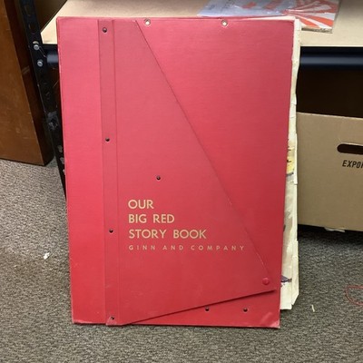 Ginn 1957 Our Big Red Story Book Huge Reader 18''x25''Teacher Classroom Display