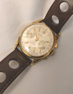 Orfina Vintage Herren-Chronograph Landeron 248 vergoldet 60er Handaufzug 