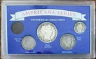 SILVER BARBER COIN SET:  1908-O Half, 1916-D Quarter, 1899-O Dime & 1  & 5 Cents