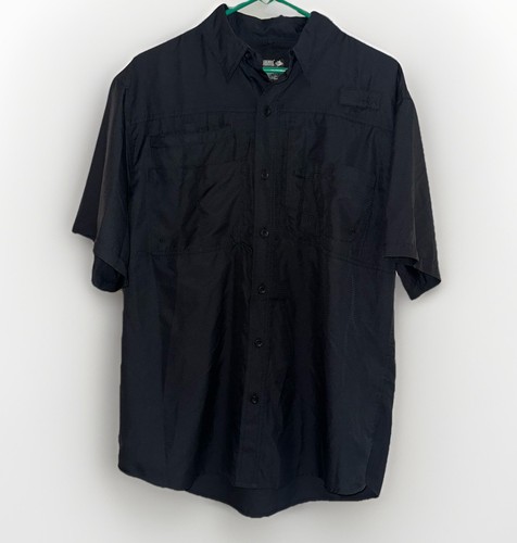 Reel Legends Saltwater II Angelshirt Herren Gr. M schwarz kurzarm belüftet