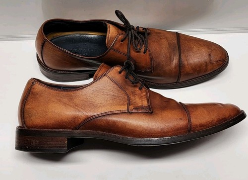 Cole Haan Grand.OS C11632 U Men's Size 10.5 Cap Toe Oxford Brown Leather
