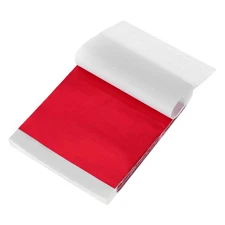 200 Pcs Gold Leaf Sheets 3.5" x 3.5" Foil Sheets for Crafts,Bright Red