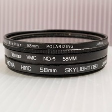 Lot of 3 Vivitar Hoya Neutral Density Polarizing  Haze Filter