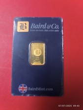 5g Bird And Co Minted Gold Bar 3182.38 per troy oz