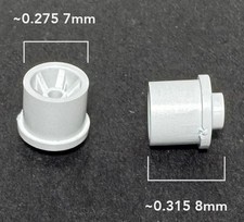 2pc BTO Newly Made Aurora AFX Magnatraction HO Slot Car Rear Wheels 8719 WHITE