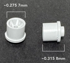 2pc BTO Newly Made Aurora AFX Magnatraction HO Slot Car Rear Wheels 8719 WHITE