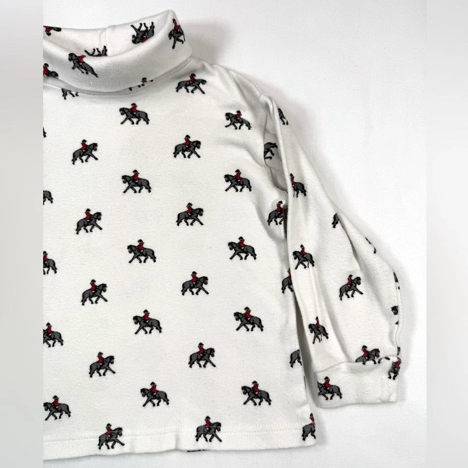 VINTAGE HARTSTRINGS Girls Equestrian Horse Rider Turtleneck 6 English Dressage - Image 4 of 4