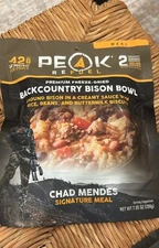 Backcountry Bison Bowl | Chad Mendes Signature Meal | Premium Freeze-Dried Va...