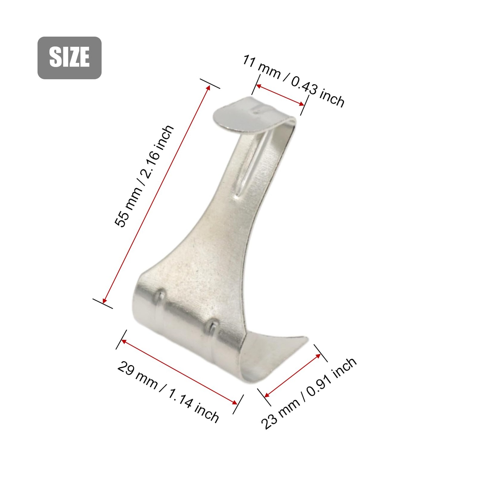 Set of 30 Silver Picture Rail Hooks, Moulding Hangers for Photo Frames, Heavy