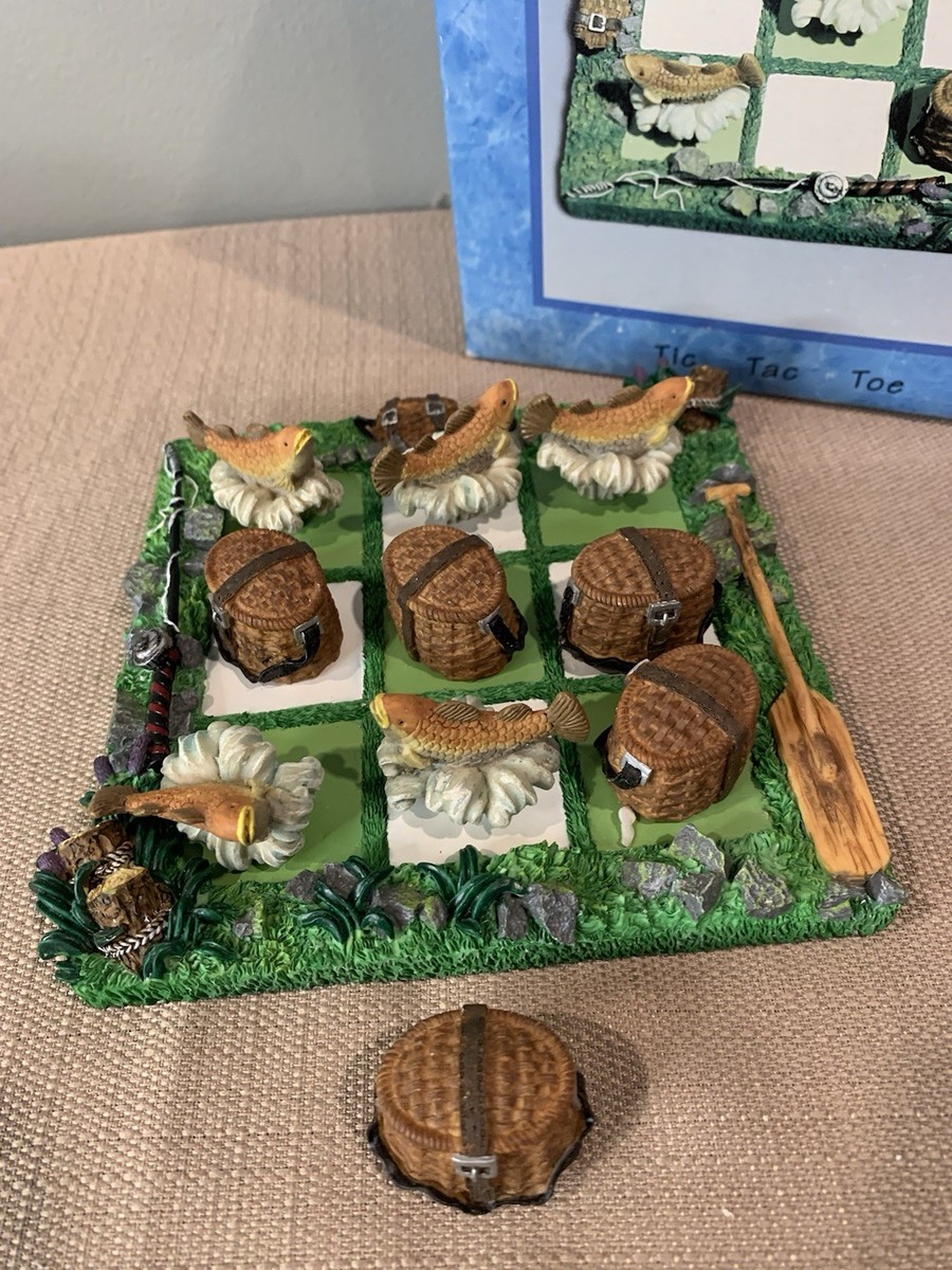 Cracker Barrel Tic-tac-toe Fishing Theme Game Original Box | eBay