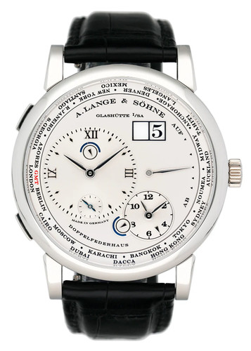 A. Lange & Sohne Lange 1 116.025 Silver Dial Platinum Mens Wat...