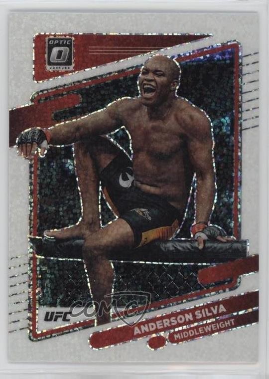 2022 Panini Donruss Optic UFC White Sparkle Prizm Anderson Silva #27 06od