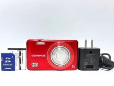 OLYMPUS VG-120 Red Compact Digital Camera Tested Working Seller Japan