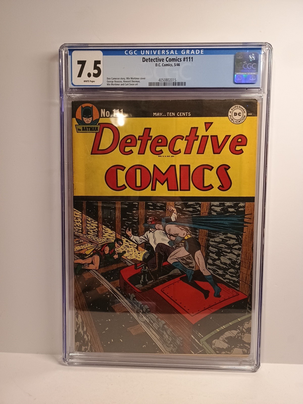 Detective Comics #111 (May 1946, D.C. Comics) CGC 7.5 