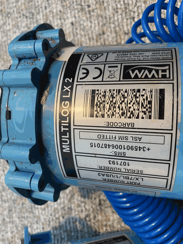 Lot of 3ea - HWM Water LTD. MULTILOG LX2 - LX/7BL/1/USA3 w cables & inspt tags - Picture 12 of 15