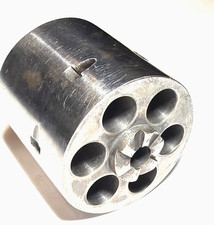 Unbranded Stainless 6 Shot Revolver Cylinder Un-fluted Appears .357.38