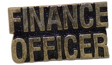 FINANCE OFFICER HAT PIN