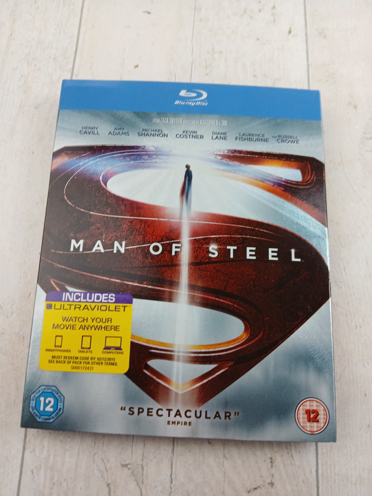 Man Of Steel 2013 Warner Bros Blu-Ray Disc