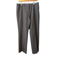 Vintage Pendleton Pants Womens 12 Gray Straight Leg Virgin Wool