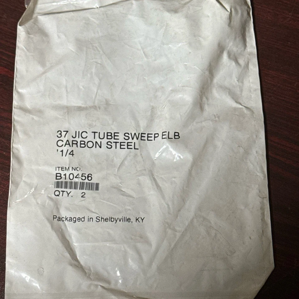 JIC Tube Sweep Elbow Fitting 1/4 Inch Silver Metallic 37 JIC 90 Degree (2Pack) - Image 4 of 4