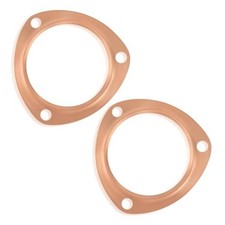 2PCS Exhaust Gasket,Copper Exhaust Flange for Header Gasket  Collector 3"