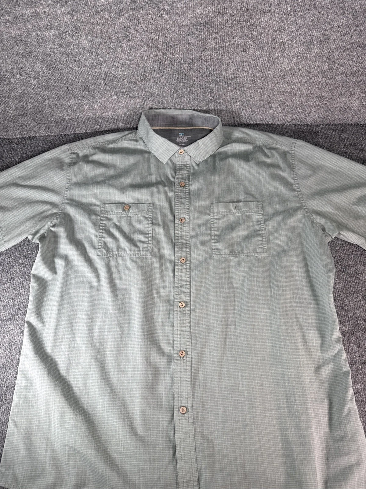 Kuhl Shirt Men’s XL Karib Short Sleeve Button Up Outdoor Hiking Style 7259